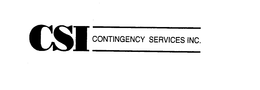 CSI CONTINGENCY SERVICES INC. trademark
