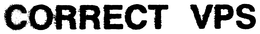CORRECT VPS trademark