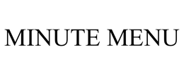 MINUTE MENU trademark