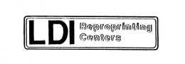 LDI REPROPRINTING CENTERS trademark