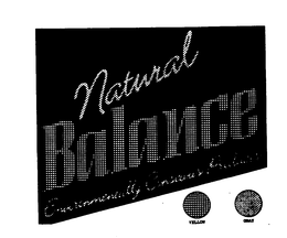 NATURAL BALANCE ENVIRONMENTALLY CONSCIOUS PRODUCTS trademark