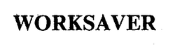 WORKSAVER trademark
