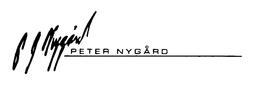 P J NYGARD PETER NYGARD trademark