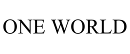 ONE WORLD trademark