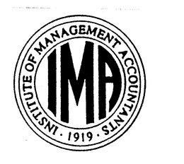 IMA INSTITUTE OF MANAGEMENT ACCOUNTANTS 1919 trademark