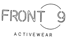FRONT 9 ACTIVEWEAR trademark