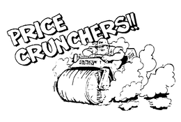 PRICE CRUNCHERS!! CW CONTRACTORS' WAREHOUSE trademark