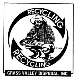 RECYCLING GRASS VALLEY DISPOSAL, INC. DIET COLA trademark