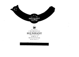 CHAMPAGNE HENRIOT REIMS PRODUCE OF FRANCE CHAMPAGNE HENRIOT MAISON FONDEE EN 1808 ROSE MILLESIME BRUT REIMS-FRANCE ELABORE PAR HENRIOT, REIMS, FRANCE - NM-213-001 trademark