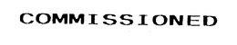 COMMISSIONED trademark