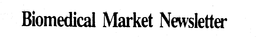 BIOMEDICAL MARKET NEWSLETTER trademark