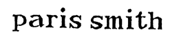 PARIS SMITH trademark