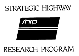 STRATEGIC HIGHWAY RESEARCH PROGRAM SHRP trademark