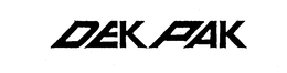 DEKPAK trademark