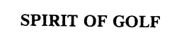 SPIRIT OF GOLF trademark
