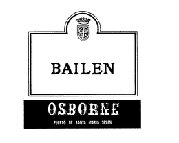 BAILEN OSBORNE PUERTO DE SANTA MARIA SPAIN trademark