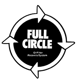 FULL CIRCLE OIL FILTER RECOVERY SYSTEM trademark