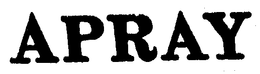 APRAY trademark