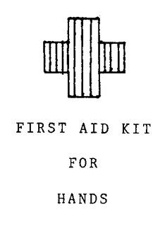 FIRST AID KIT FOR HANDS trademark