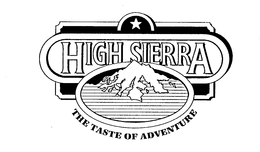 HIGH SIERRA THE TASTE OF ADVENTURE trademark