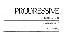 PROGRESSIVE ARCHITECTURE ENGINEERING PLANNING trademark