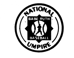 BABE RUTH BASEBALL NATIONAL UMPIRE trademark