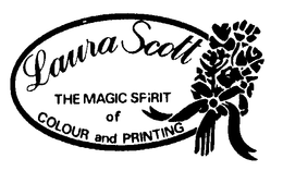 LAURA SCOTT THE MAGIC SPIRIT OF COLOUR AND PRINTING trademark