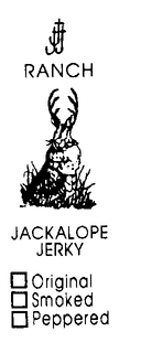 RANCH JACKALOPE JERKY ORIGINAL SMOKED PEPPERED trademark