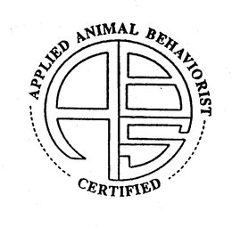 ABS CERTIFIED APPLIED ANIMAL BEHAVIORIST trademark