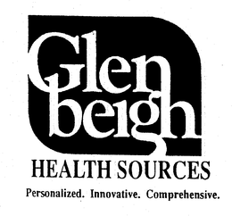 GLENBEIGH HEALTH SOURCES PERSONALIZED. INNOVATIVE. COMPREHENSIVE. trademark
