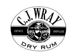 C.J. WRAY DRY RUM ESTATE DISTILLED WRAY & NEPHEW FOUNDER ESTABLISHED 1825 trademark