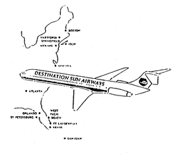 DESTINATION SUN AIRWAYS DSA trademark