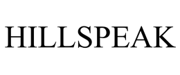 HILLSPEAK trademark