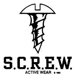 S.C.R.E.W. ACTIVE WEAR trademark