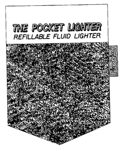 THE POCKET LIGHTER REFILLABLE FLUID LIGHTER FIREBIRD trademark