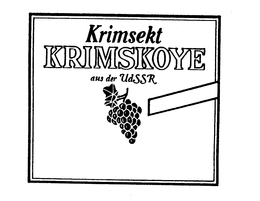 KRIMSEKT KRIMSKOYE AUS DER UDSSR trademark