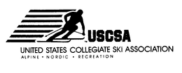 USCSA UNITED STATES COLLEGIATE SKI ASSOCIATION ALPINE - NORDIC - RECREATION trademark