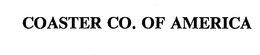 COASTER CO. OF AMERICA trademark