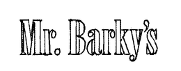 MR. BARKY'S trademark