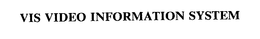 VIS VIDEO INFORMATION SYSTEM trademark