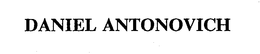 DANIEL ANTONOVICH trademark
