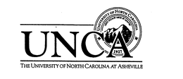 UNCA THE UNIVERSITY OF NORTH CAROLINA AT ASHEVILLE UNIVERSITY OF NORTH CAROLINA LEVO OCULOS MEOS IN MONTES 1927 trademark