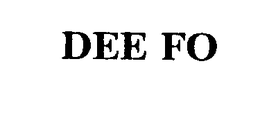 DEE FO trademark