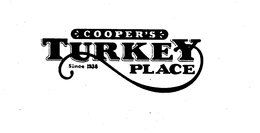 COOPER'S TURKEY PLACE SINCE 1938 trademark