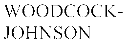 WOODCOCK-JOHNSON trademark