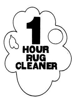 1 HOUR RUG CLEANER trademark