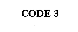 CODE 3 trademark