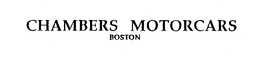 CHAMBERS MOTORCARS BOSTON trademark