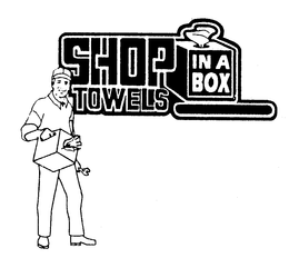 SHOP TOWELS IN A BOX trademark