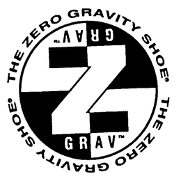 Z-GRAV THE ZERO GRAVITY SHOE trademark